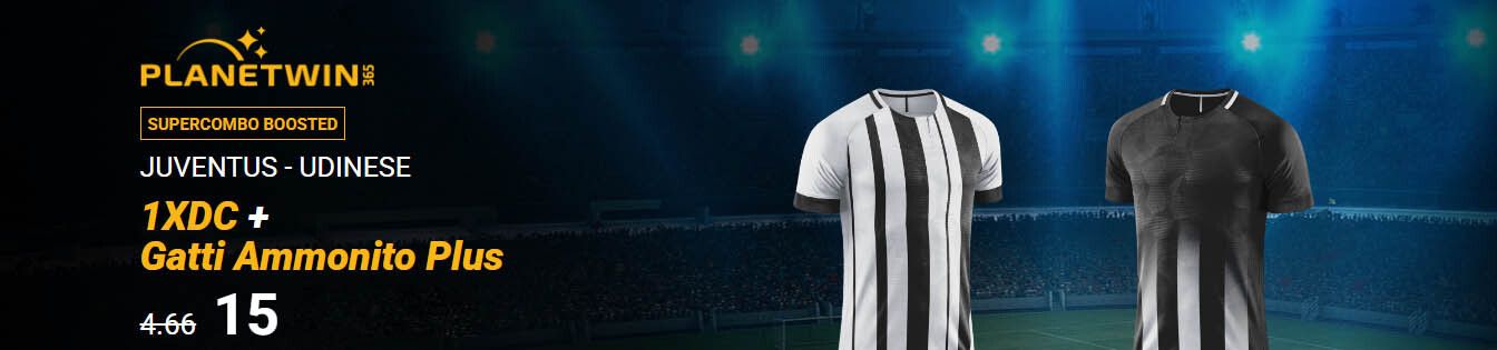 quote maggiorate juventus - udinese planetwin365