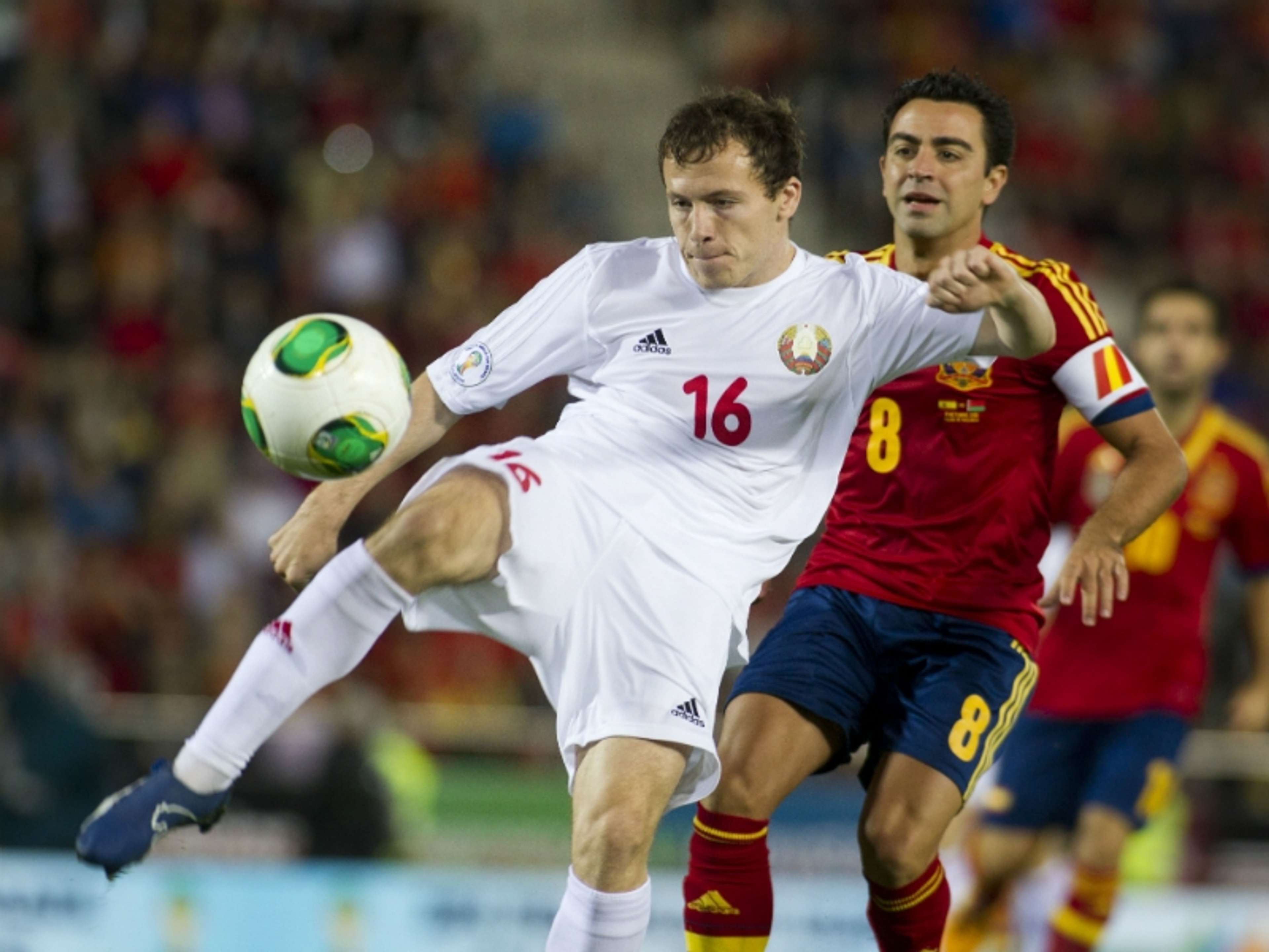 Balanovich Xavi Spain Belarus 2014 World Cup Qualifier 10112013