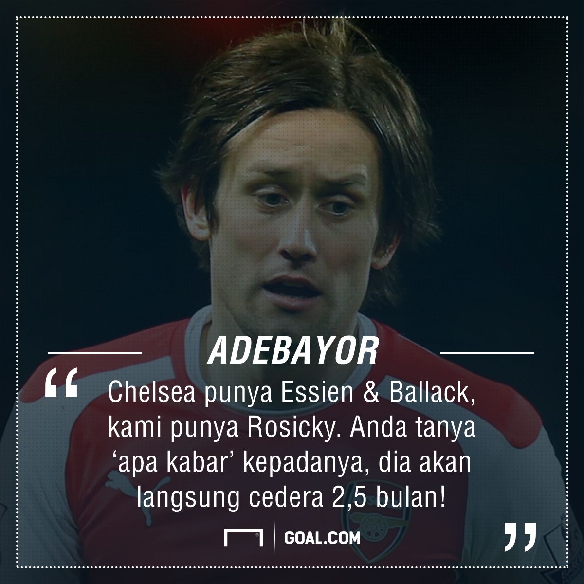 GFX Adebayor - Arsenal & Rosicky