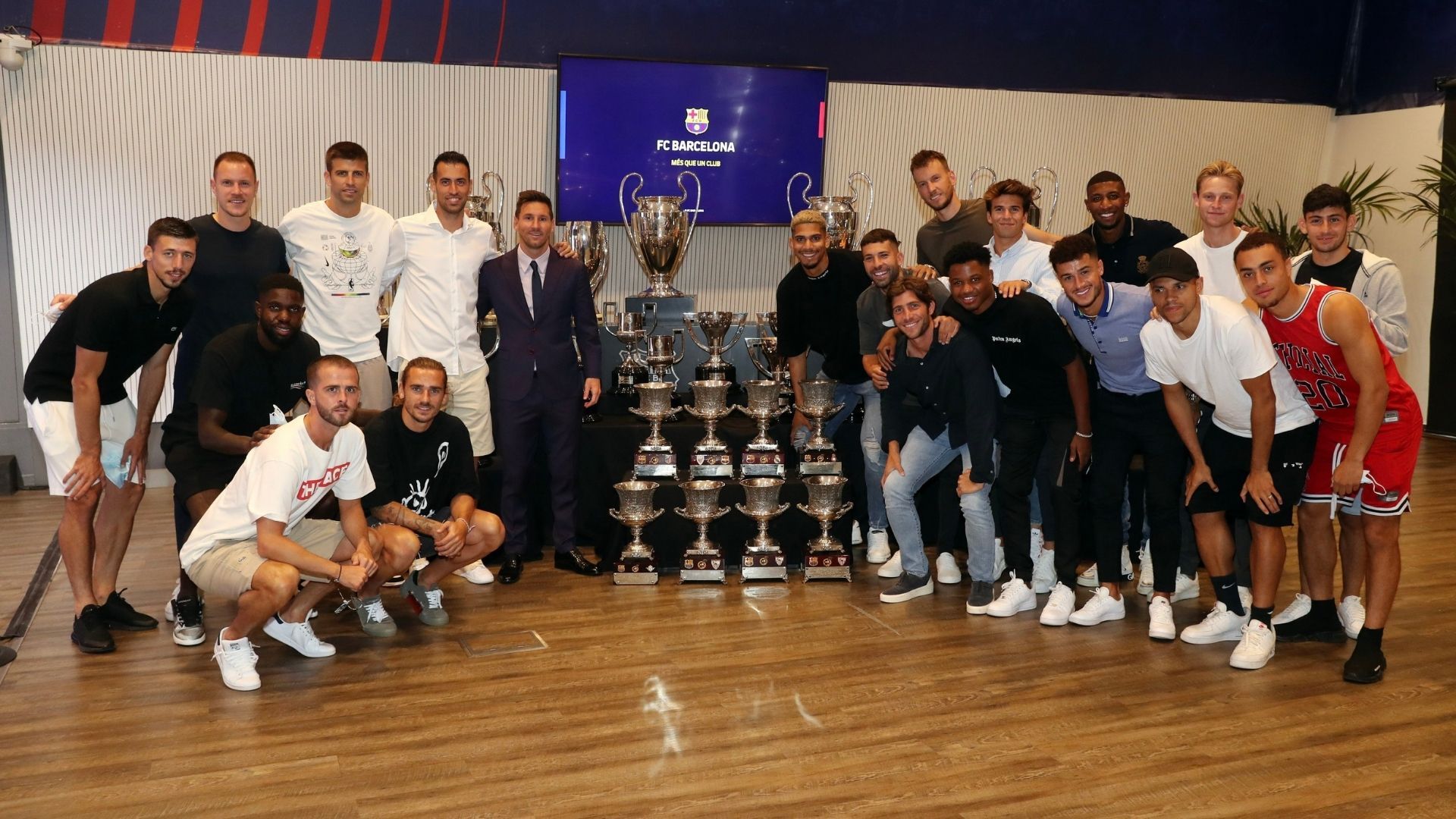 Despedida de Messi plantilla 08082021