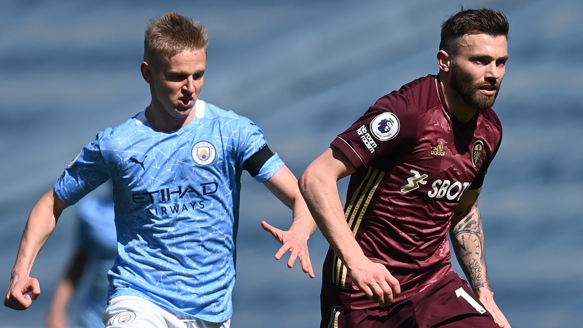 Oleksandr Zinchenko Stuart Dallas Man City Leeds 2020-21