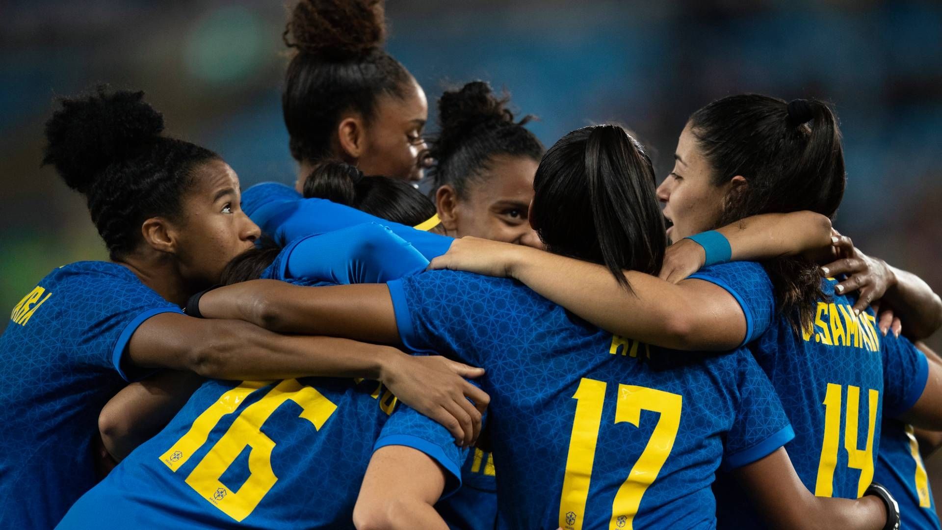Futebol feminino, seleção brasileira, comemoração