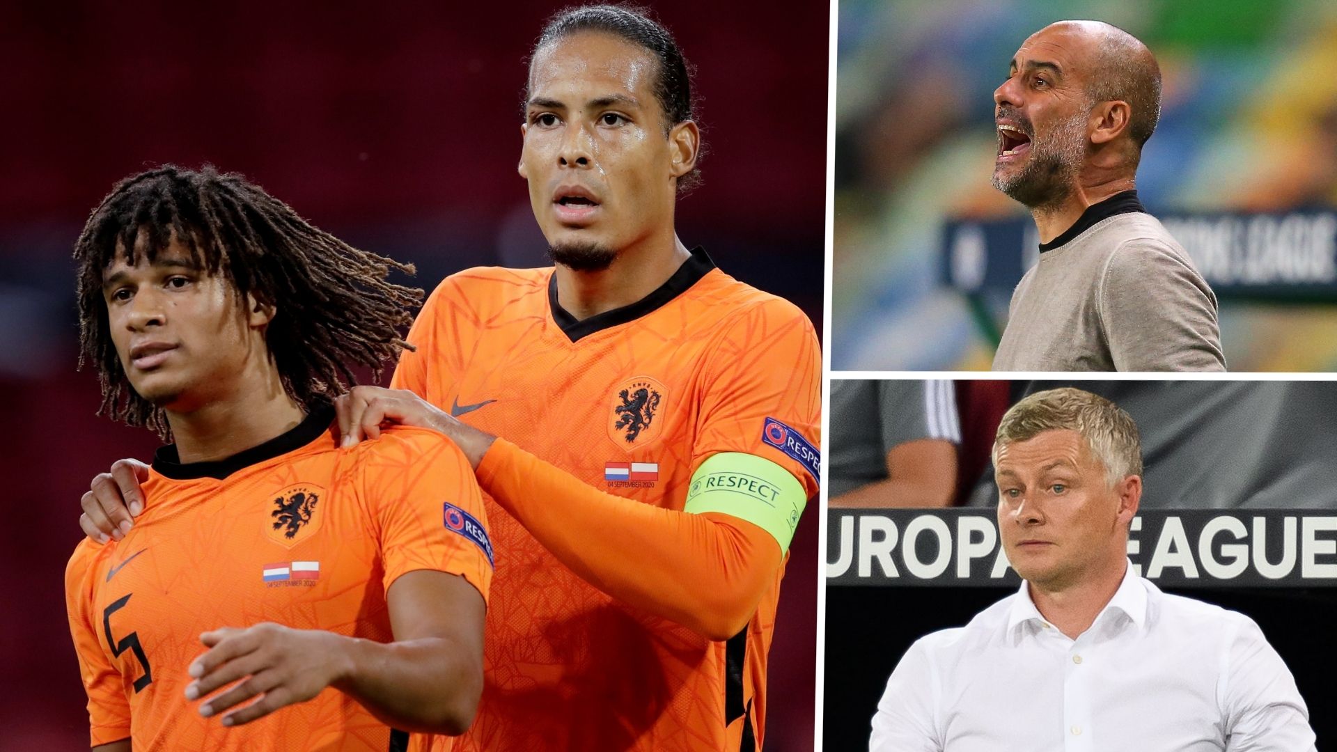 Nathan Ake Pep Guardiola Ole Gunnar Solskjaer Manchester City GFX