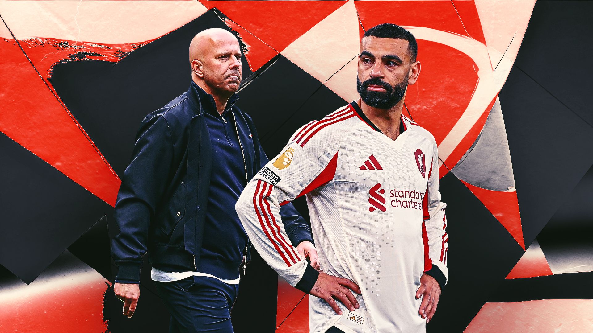 Arne Slot Mohamed Salah Liverpool GFX