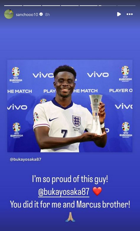 Jadon Sancho Bukayo Saka Marcus Rashford