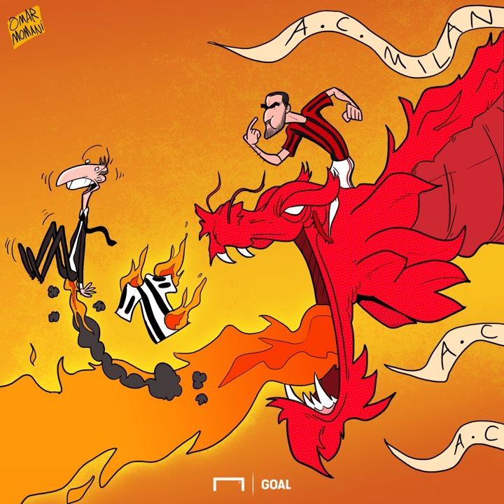 Cartoon - Bonucci joins Milan