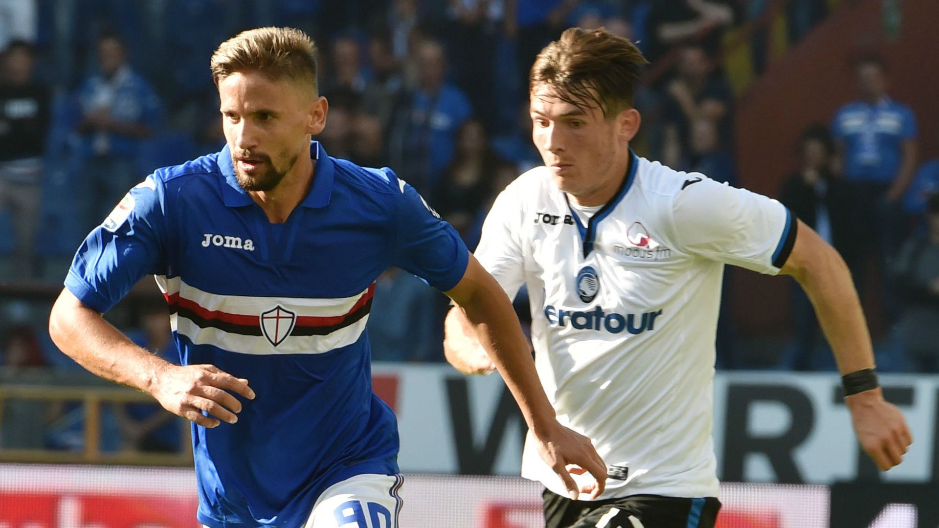 Gaston Ramirez, Marten De Roon, Sampdoria, Atalanta, Serie A, 15102017