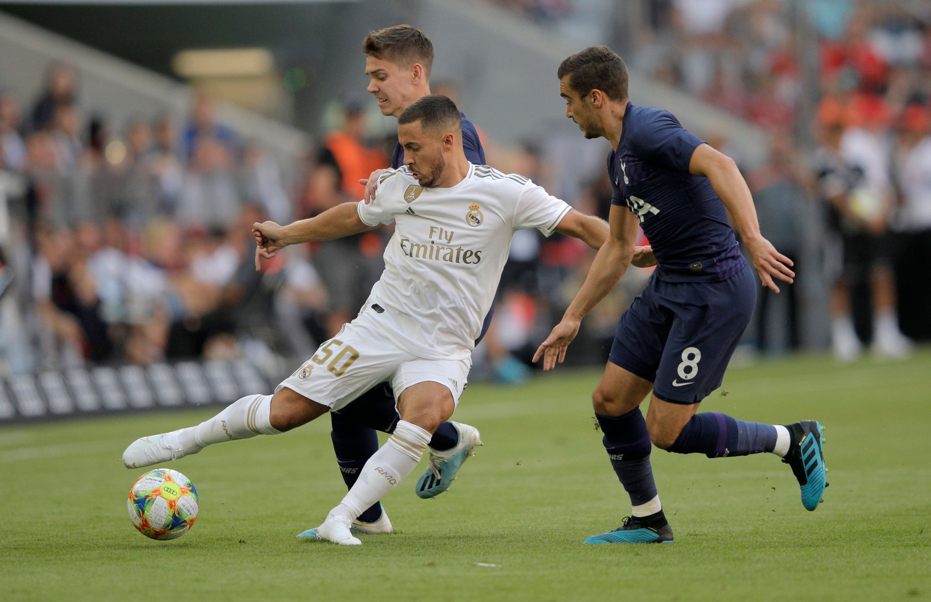 Hazard Real Madrid Tottenham Audi Cup
