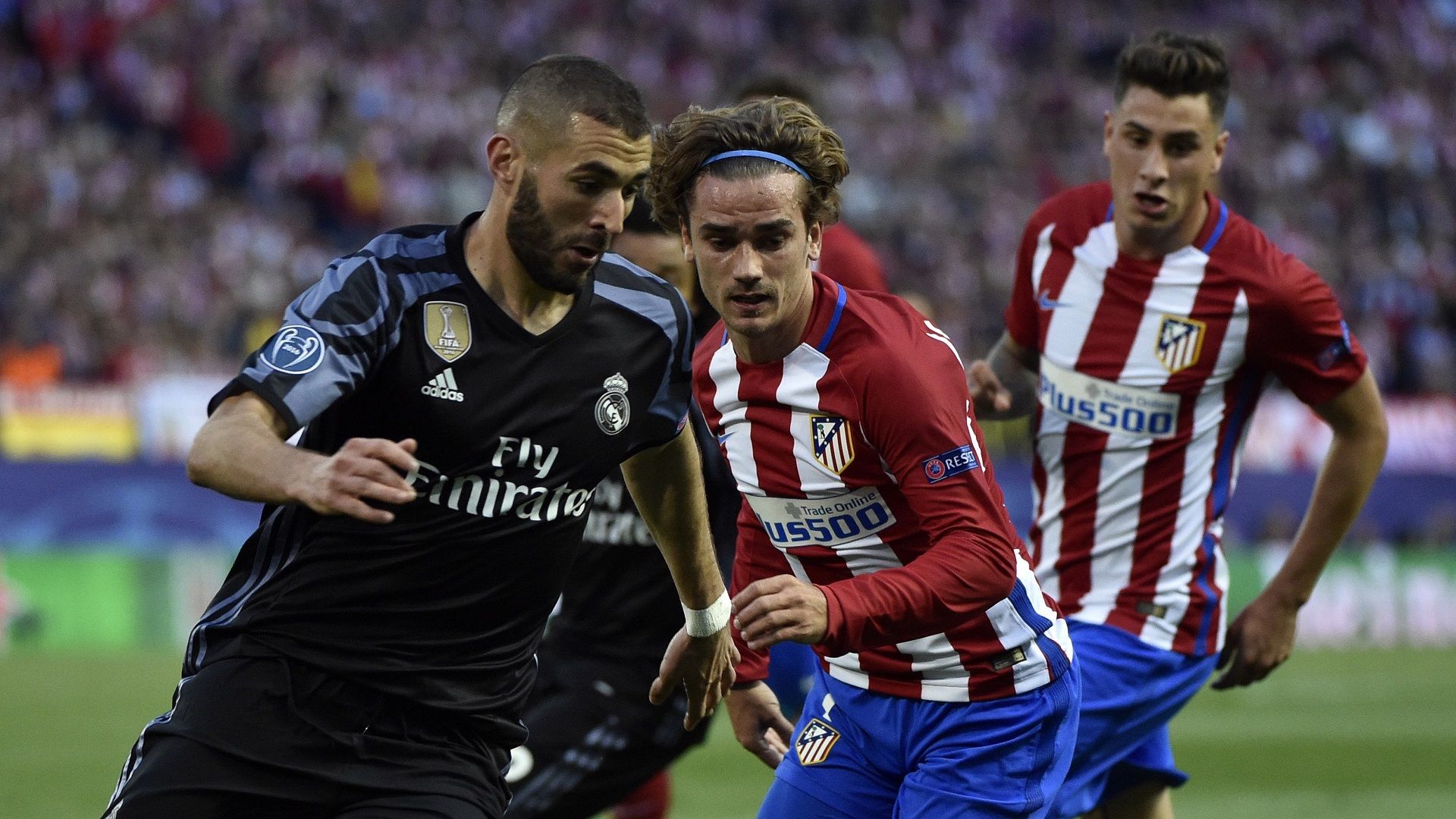 Karim Benzema Antoine Griezmann Atletico Real Madrid UCL 10052017