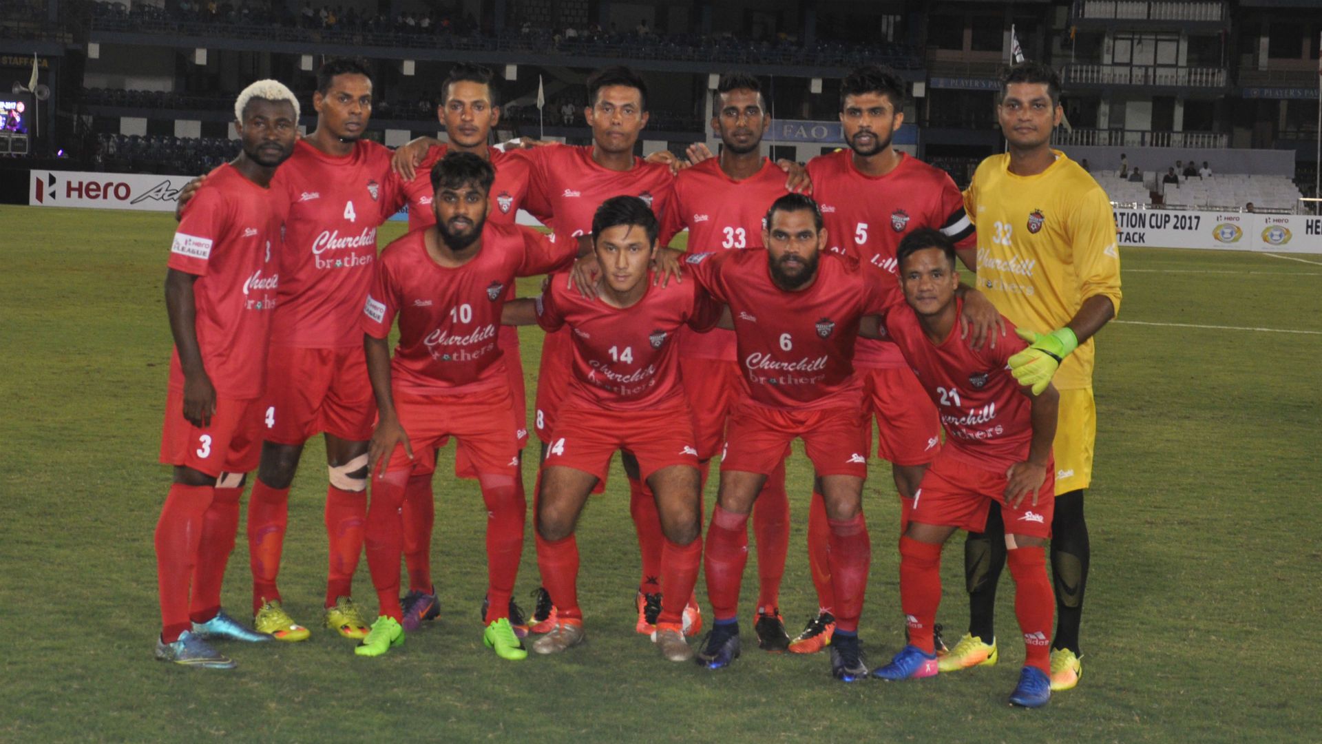 Churchill Brothers SC squad Federation Cup 2017