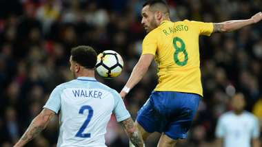 Renato Augusto Kyle Walker England Brazil Friendly 14112017