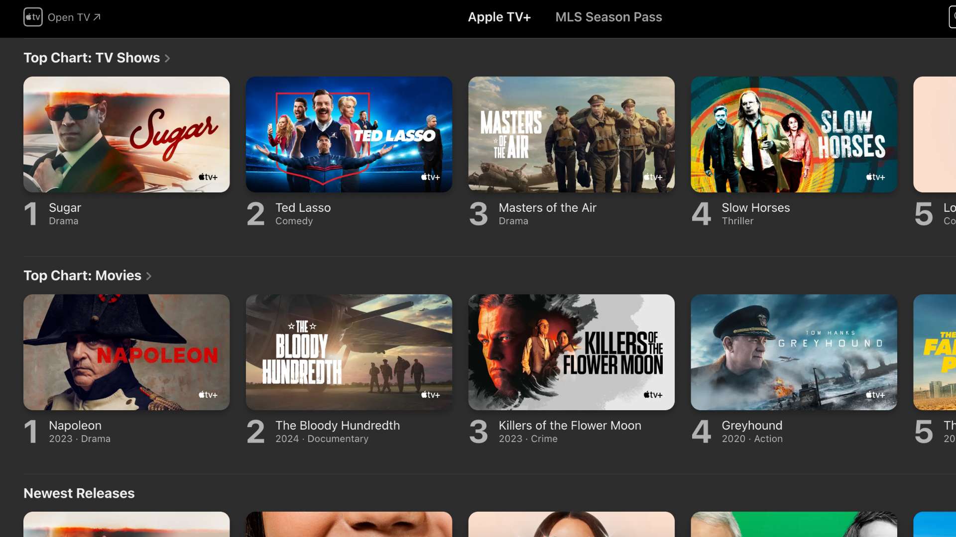 Apple TV+ Movies and tv shows