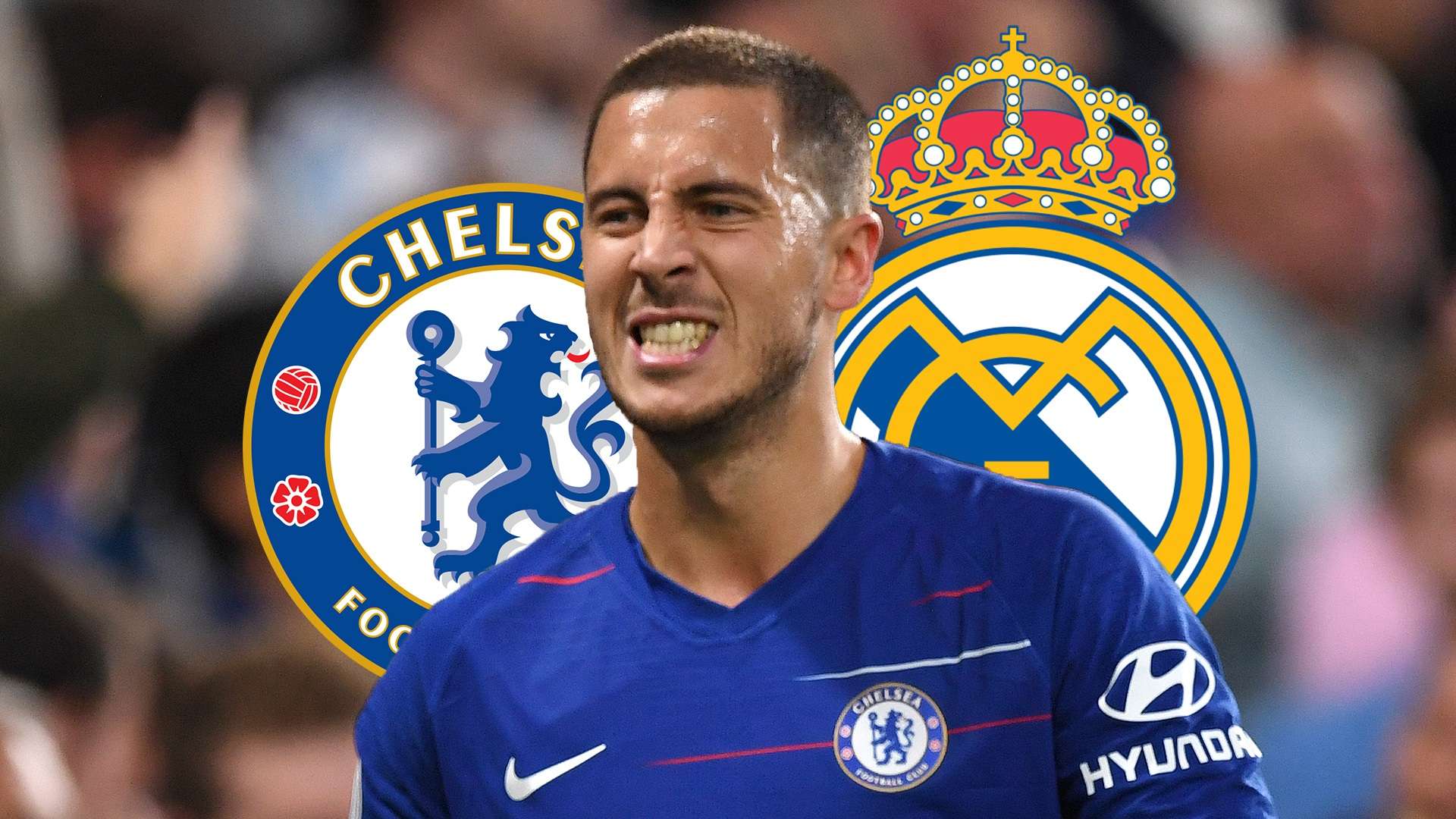 Eden Hazard Chelsea Real Madrid composite