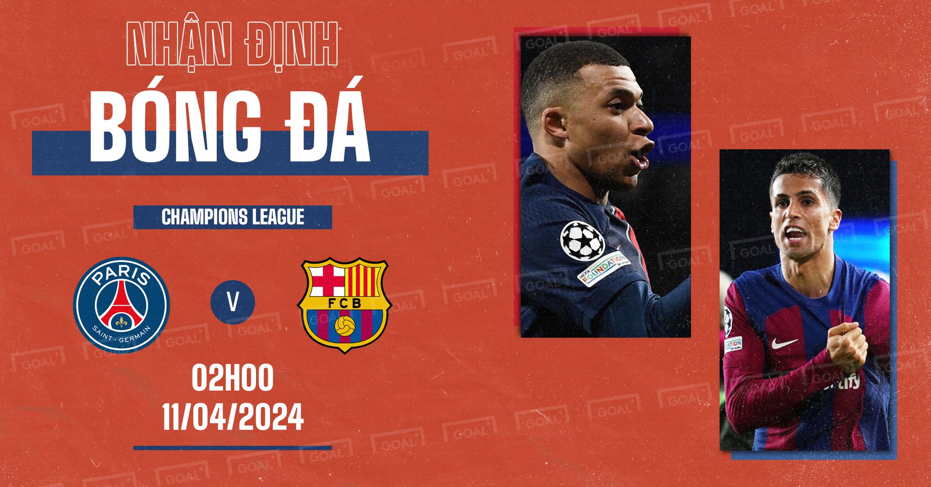 PSG Barcelona Champions League 2024 GFX