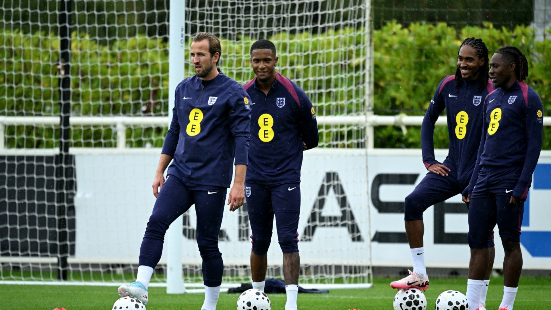 England Team Djed Spence Harry Kane