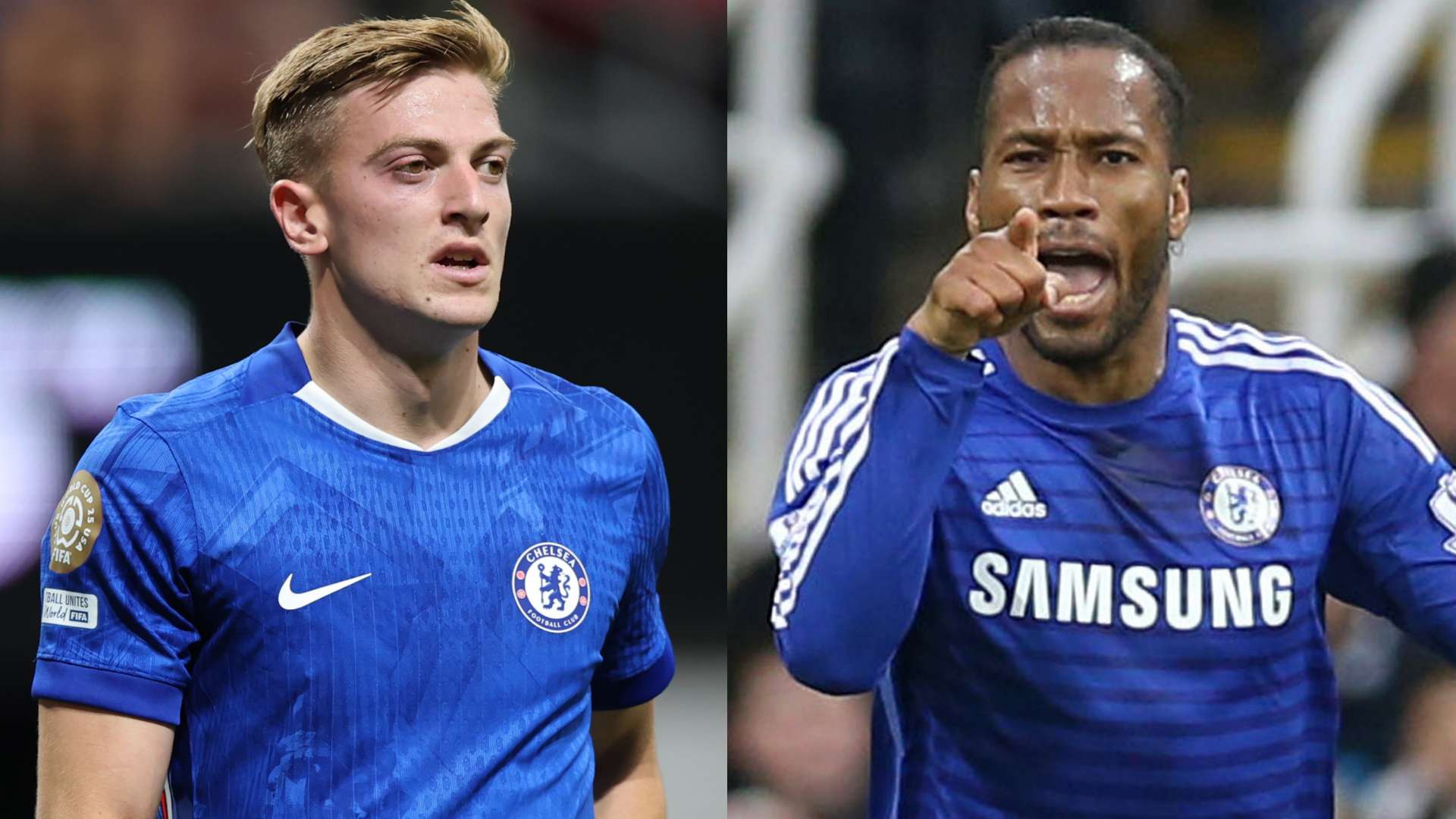 Liam Delap Didier Drogba Chelsea