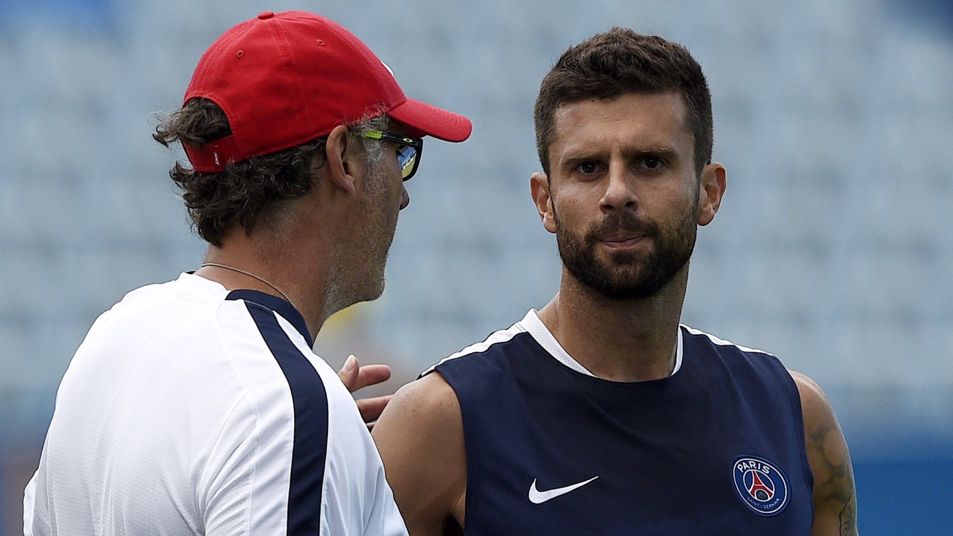 Thiago Motta Laurent Blanc Paris Saint-Germain 