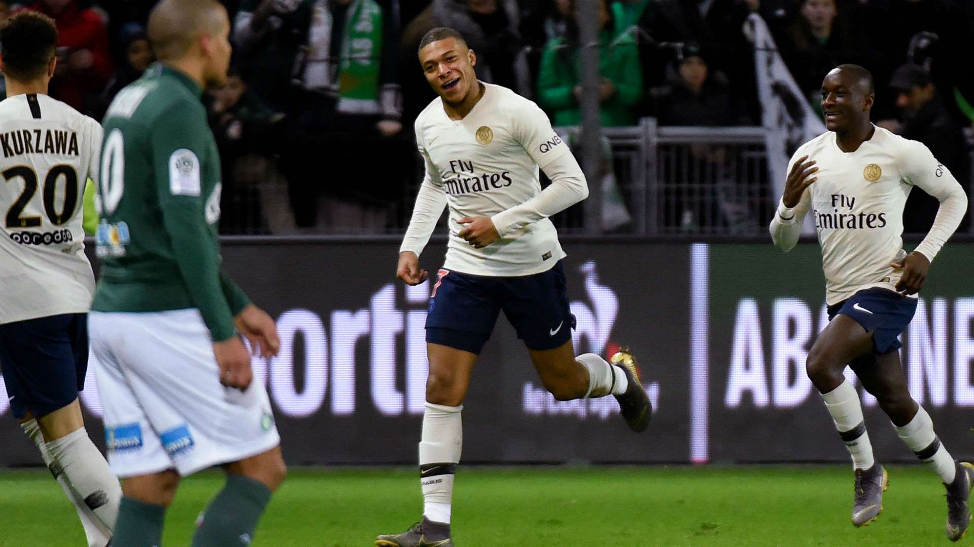 Kylian Mbappe Saint-Etienne PSG Ligue 1 17022018