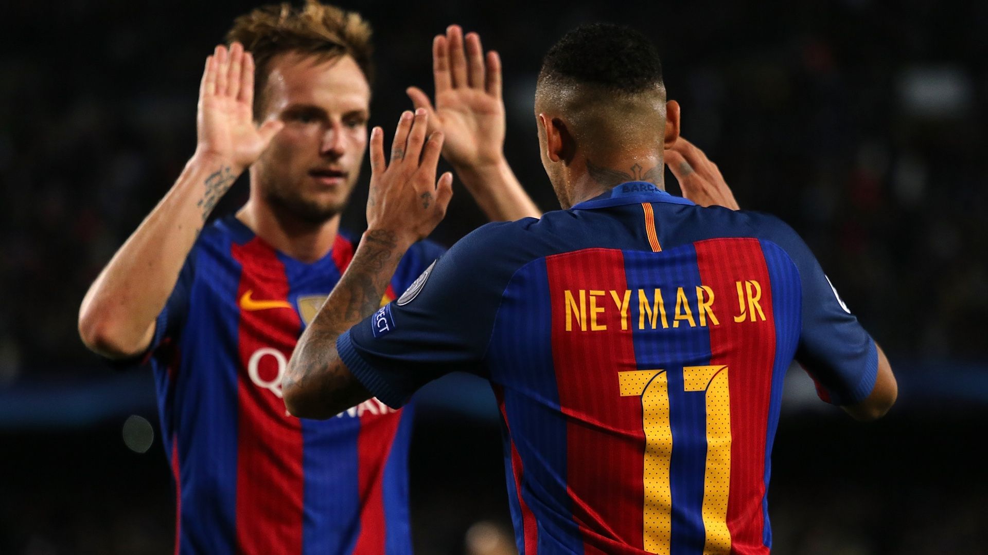 Ivan Rakitic Neymar FC Barcelona 19102016