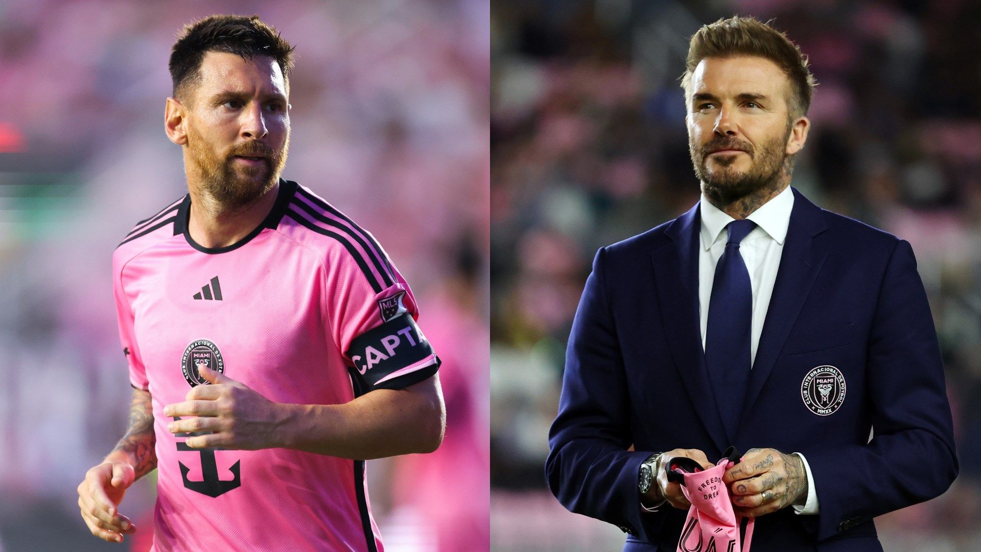 Lionel Messi David Beckham 2024