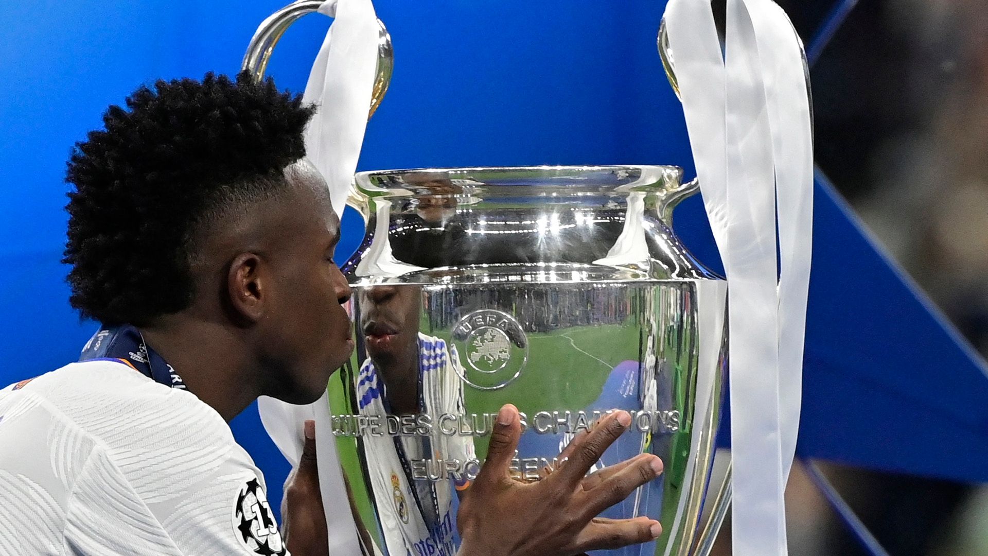 Vinícius Júnior, campeão da Champions League 2021/22 pelo Real Madrid
