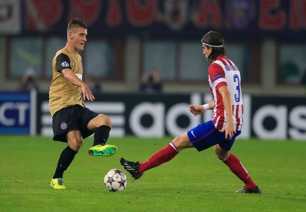FELIPE LUIS EMIR DILAVER AUSTRIA VIENNA ATLETICO MADRID CHAMPIONS LEAGUE 22102013