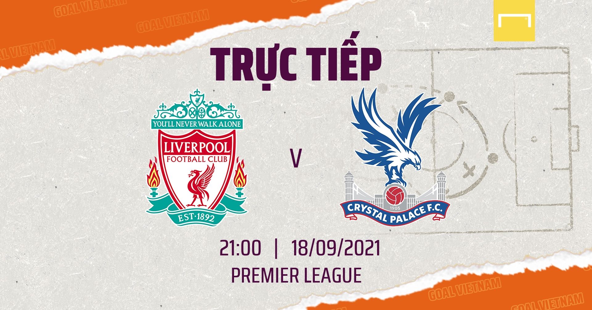 Live Liverpool vs Crystal Palace 2021/22 Premier League GFX