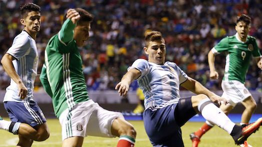México y Argentina durante un amistoso disputado en 2016