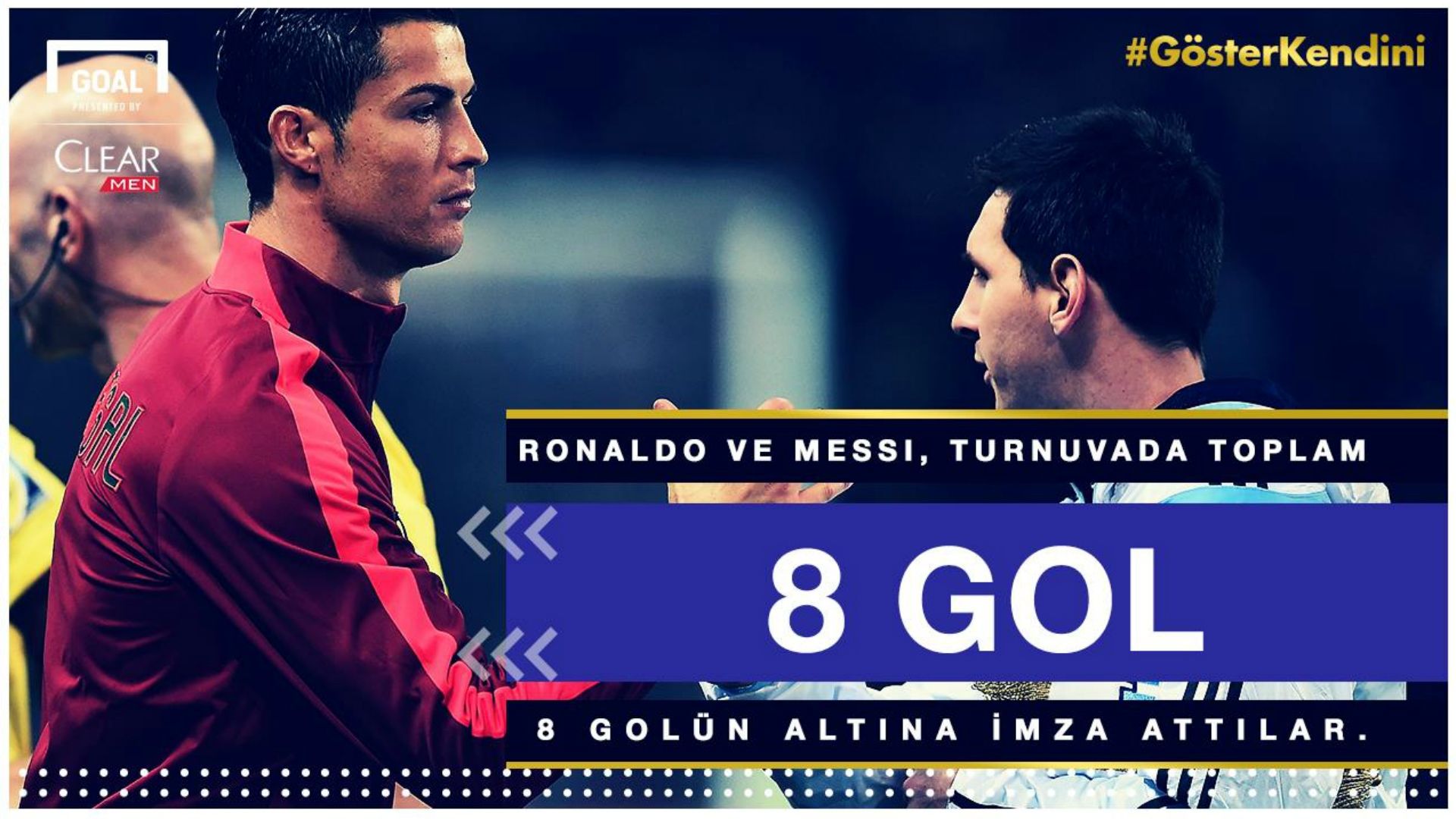 Cristiano Ronaldo Lionel Messi 8 World Cup (Clear for Turkey)