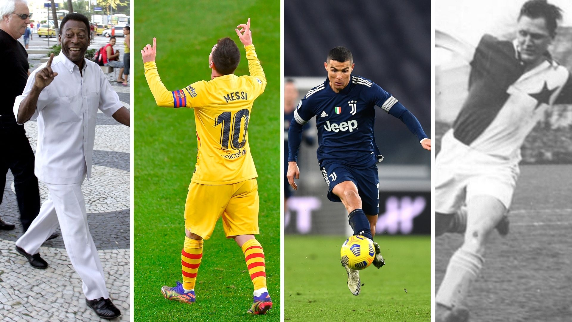 Bican Messi Ronaldo pele