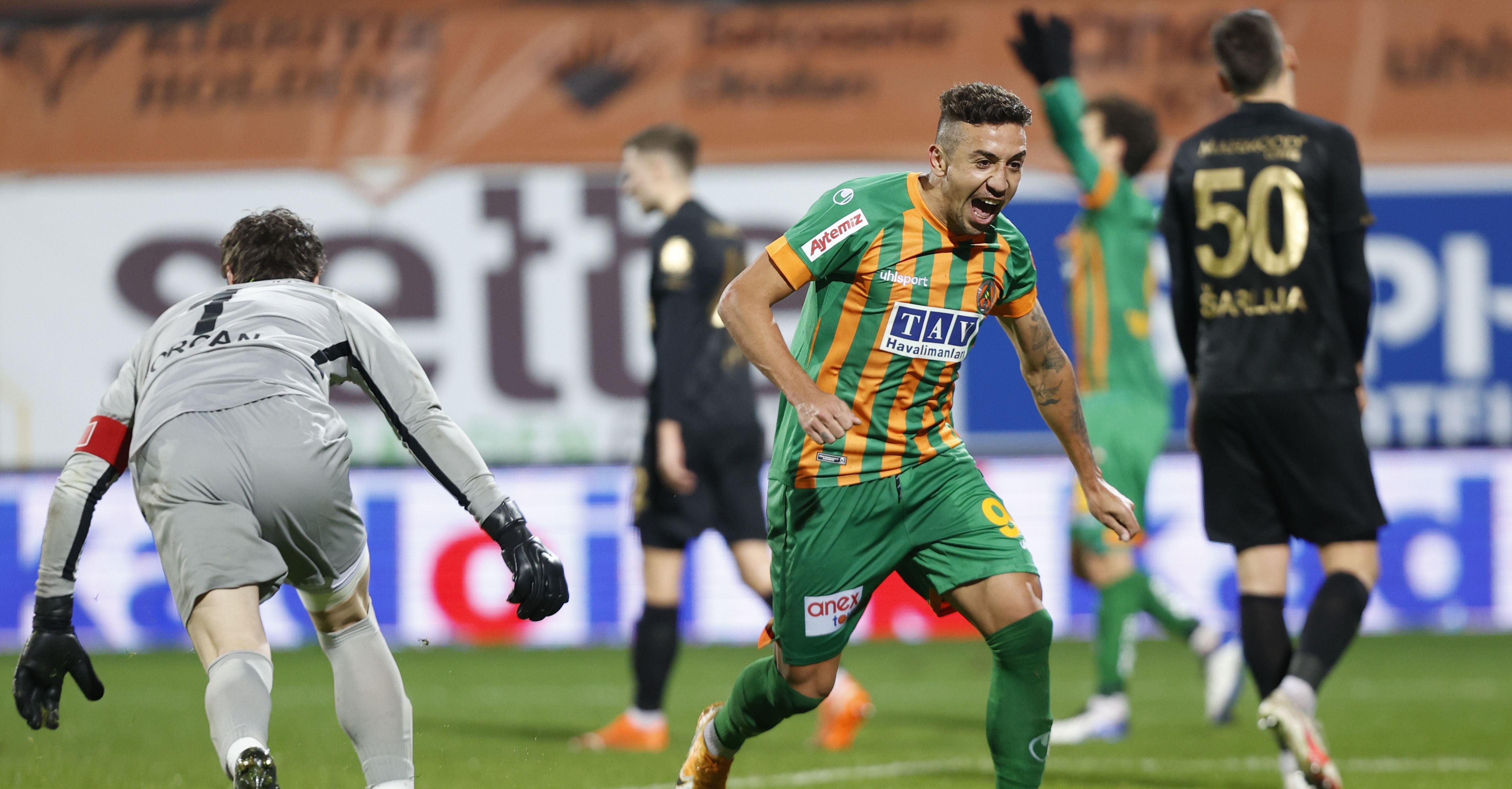 Davidson Alanyaspor Goal Celebration vs. Ankaragucu 01/25/21