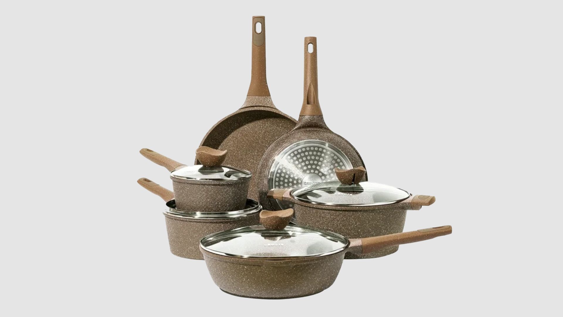 Carote Nonstick Granite Cookware Set - 10 Pcs