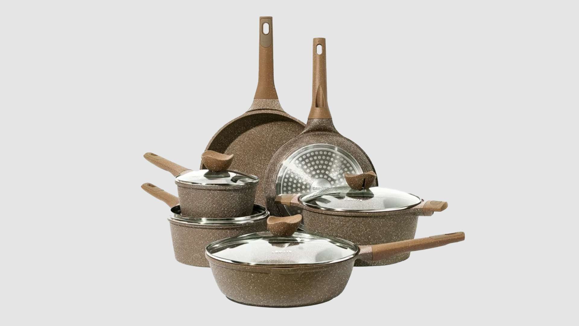 Carote Nonstick Granite Cookware Set - 10 Pcs