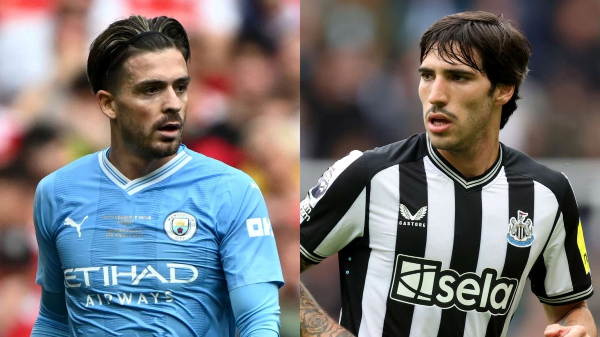 Jack Grealish Man City Sandro Tonali Newcastle