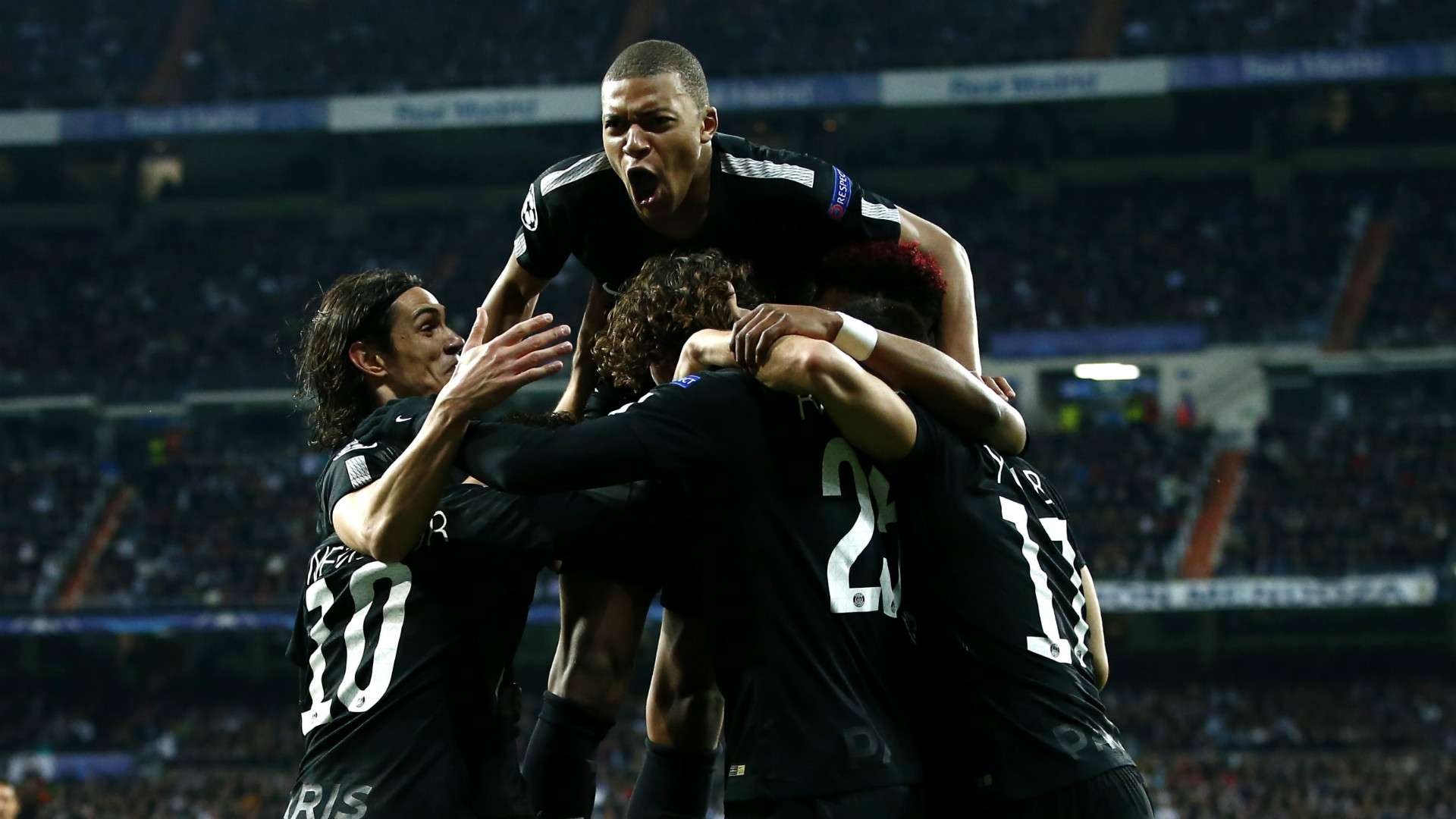 PSG Paris Saint-Germain celebrate