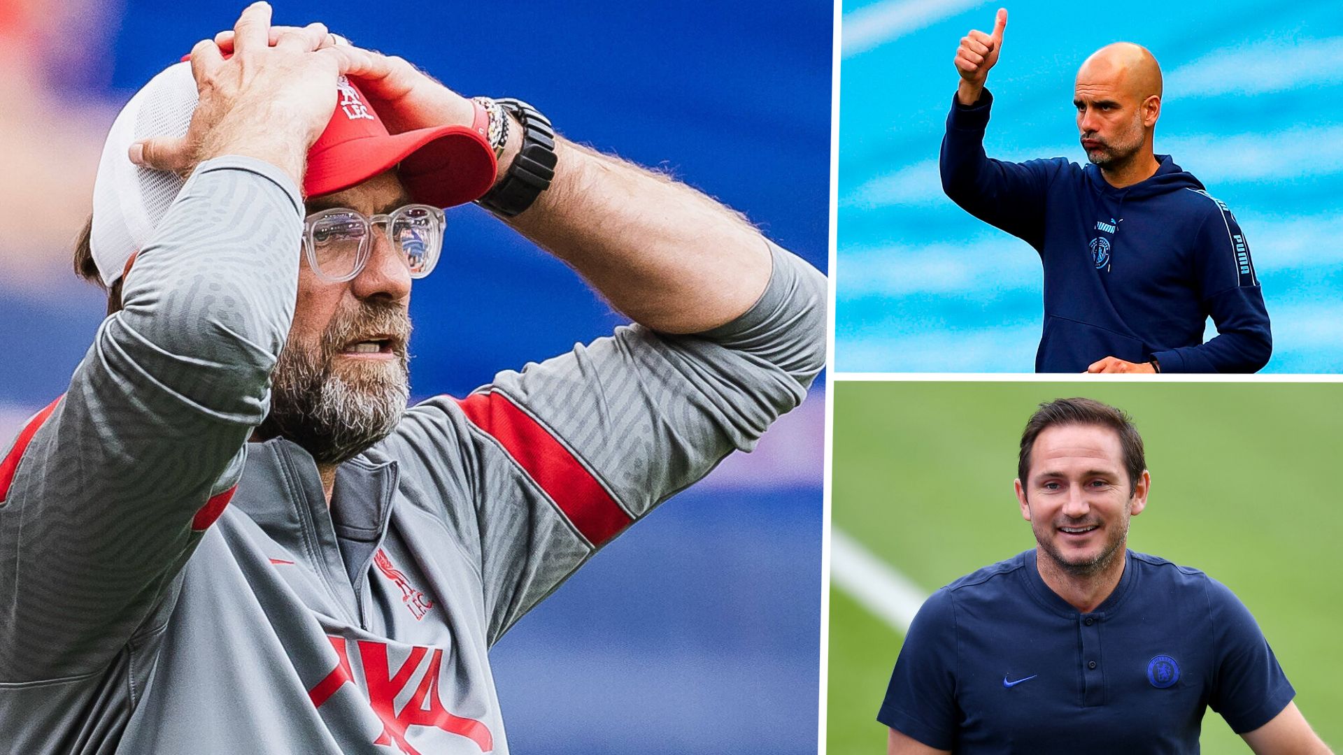 ONLY GERMANY GFX Jurgen Klopp Pep Guardiola Frank Lampard