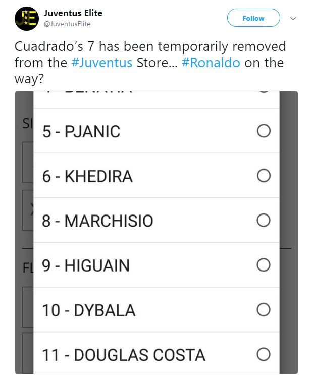 Reaction Ronaldo Juventus transfer