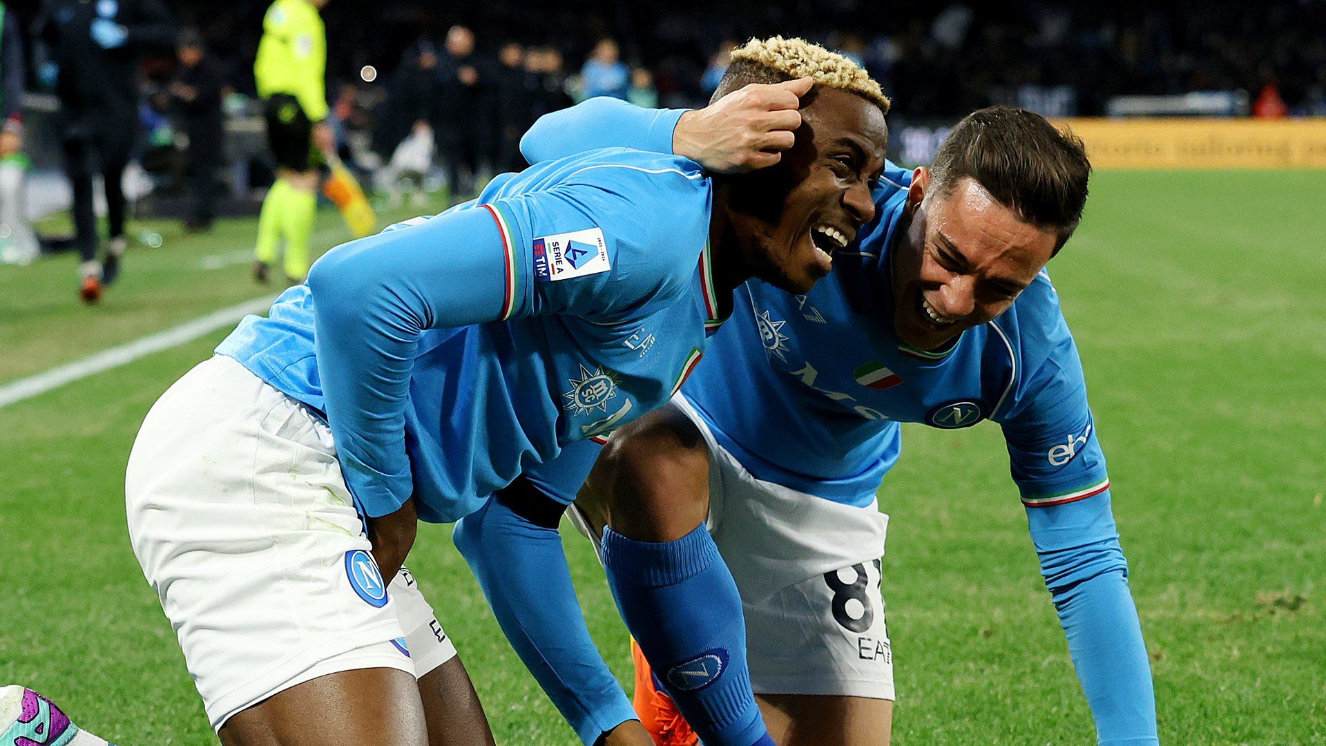 Victor Osimhen Giacomo Raspodori Napoli 