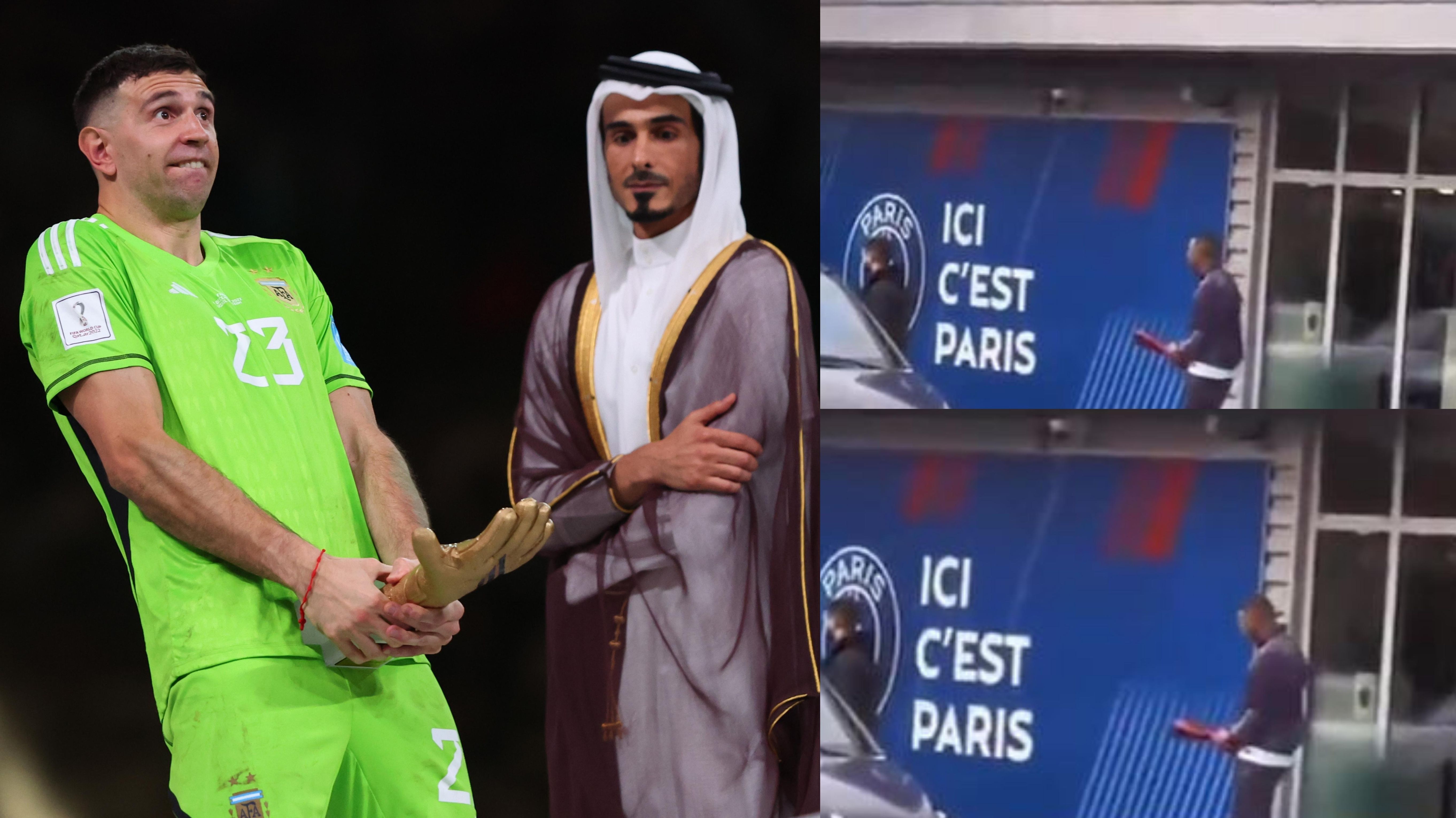 Emiliano Martinez Kylian Mbappe World Cup 2022