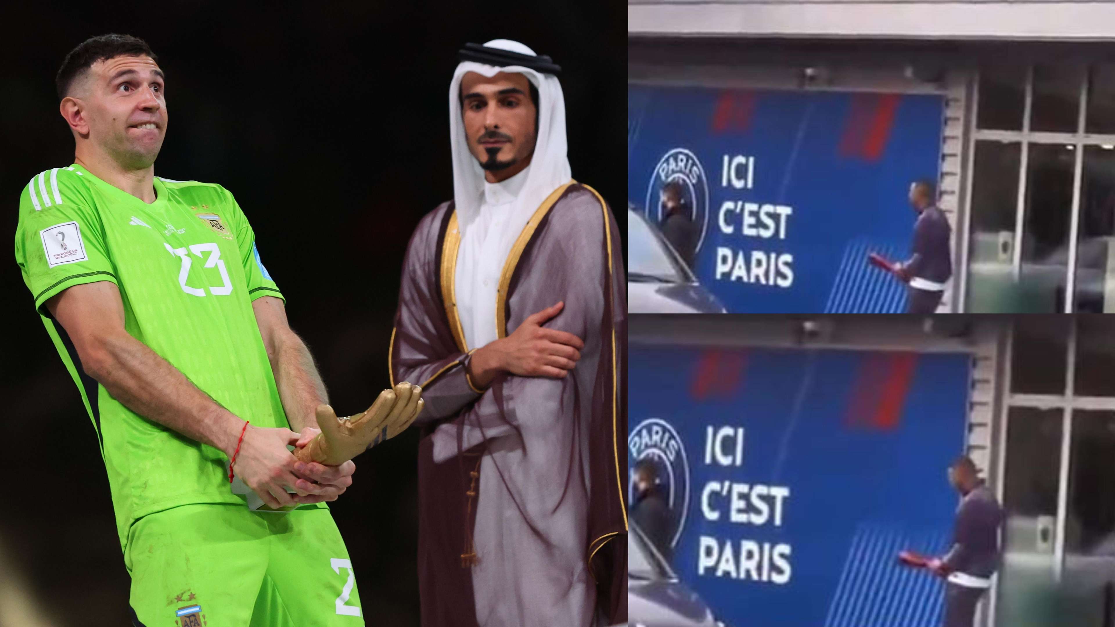 Emiliano Martinez Kylian Mbappe World Cup 2022