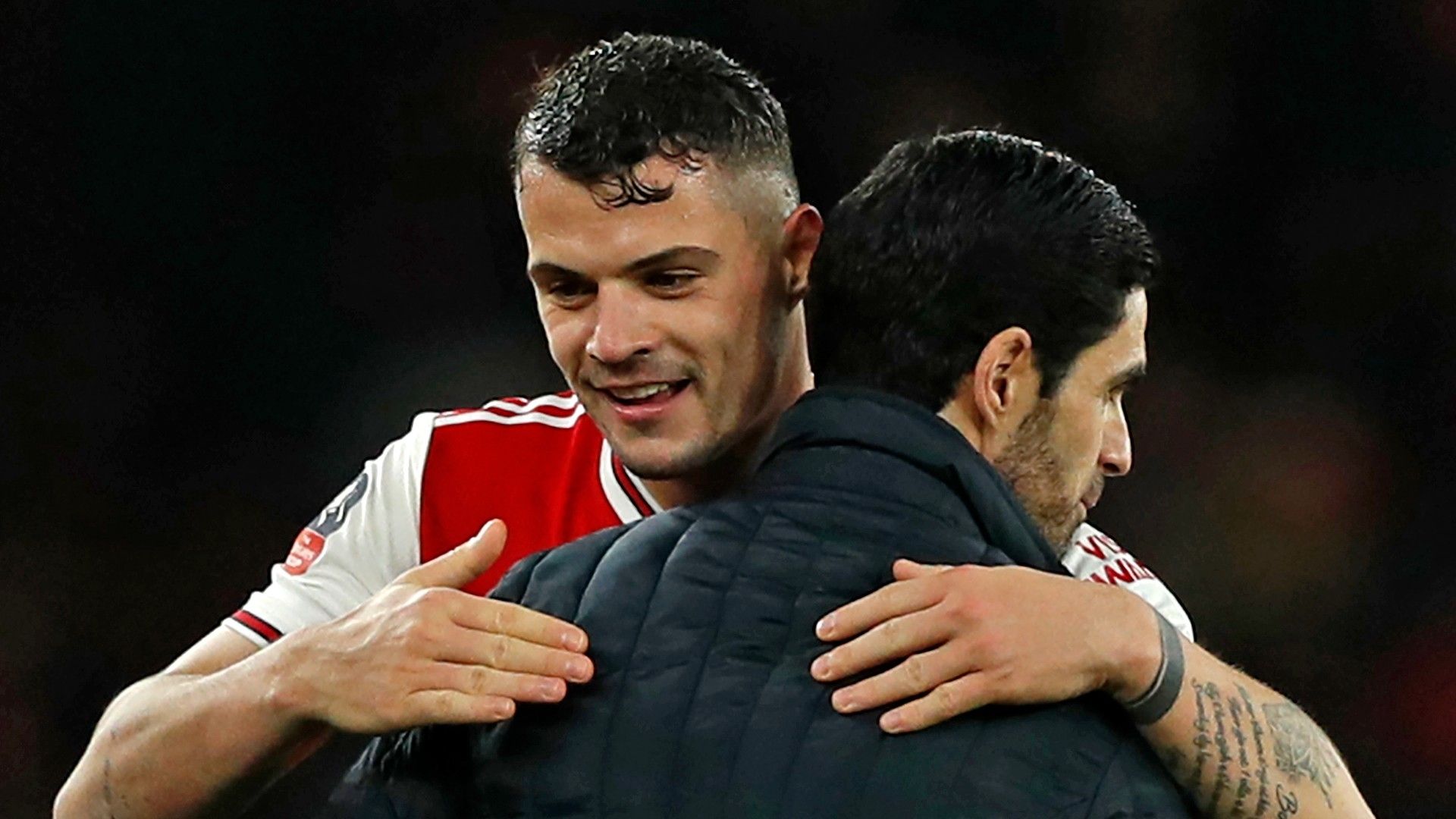 Granit Xhaka Mikel Arteta Arsenal 2020