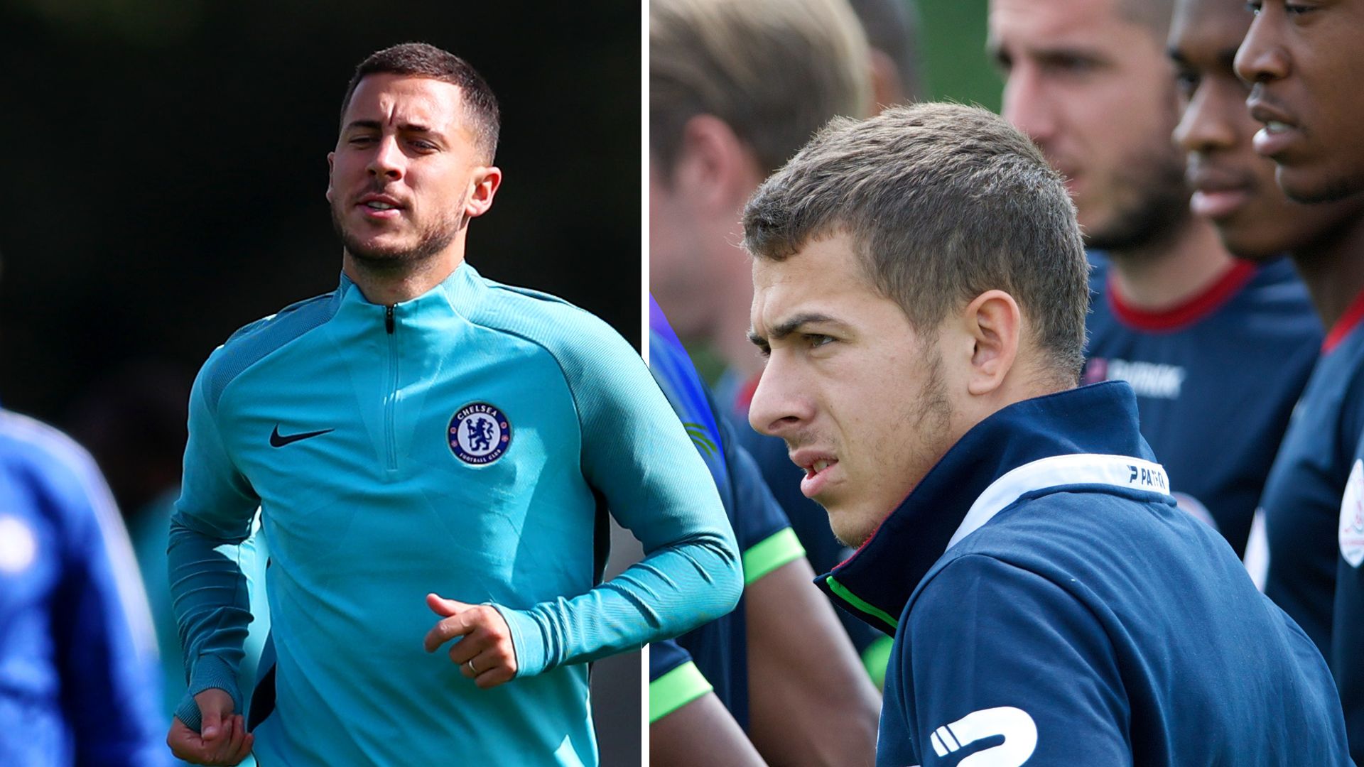 Eden and Kylian Hazard