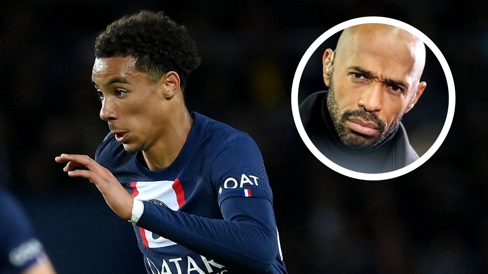 Hugo Ekitike Thierry Henry PSG