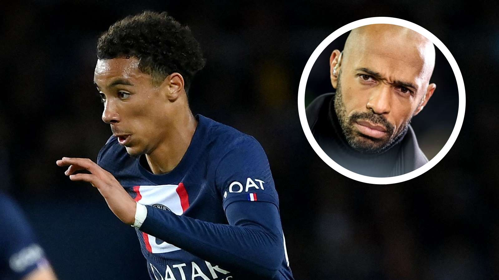 Hugo Ekitike Thierry Henry PSG