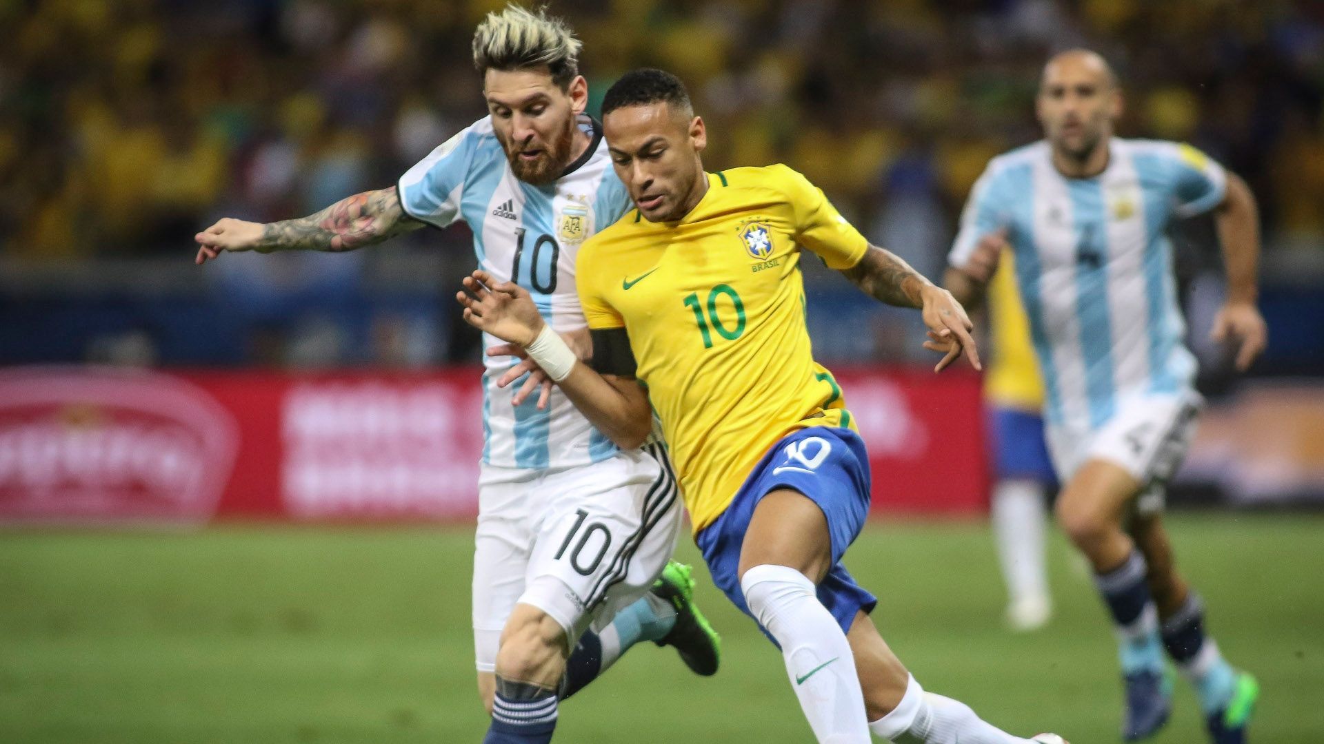 Neymar Messi Brasil Argentina Eliminatorias 2018 10112016