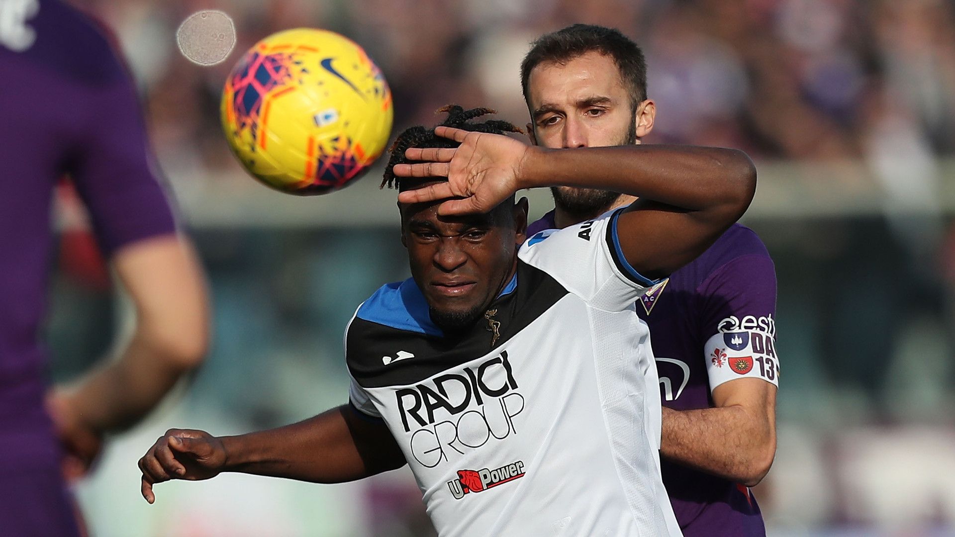 Zapata Pezzella Fiorentina Atalanta Serie A