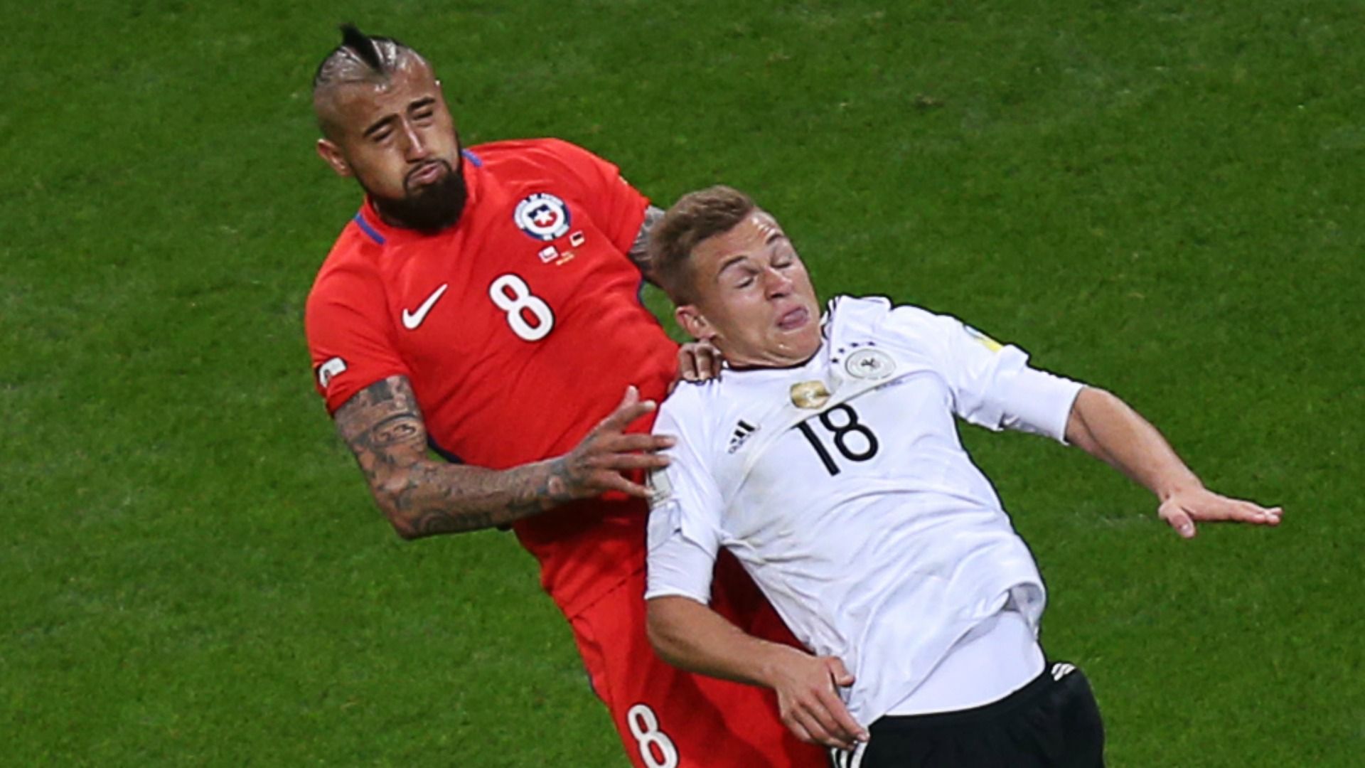 Arturo Vidal Joshua Kimmich Chile Germany Confederations 220617