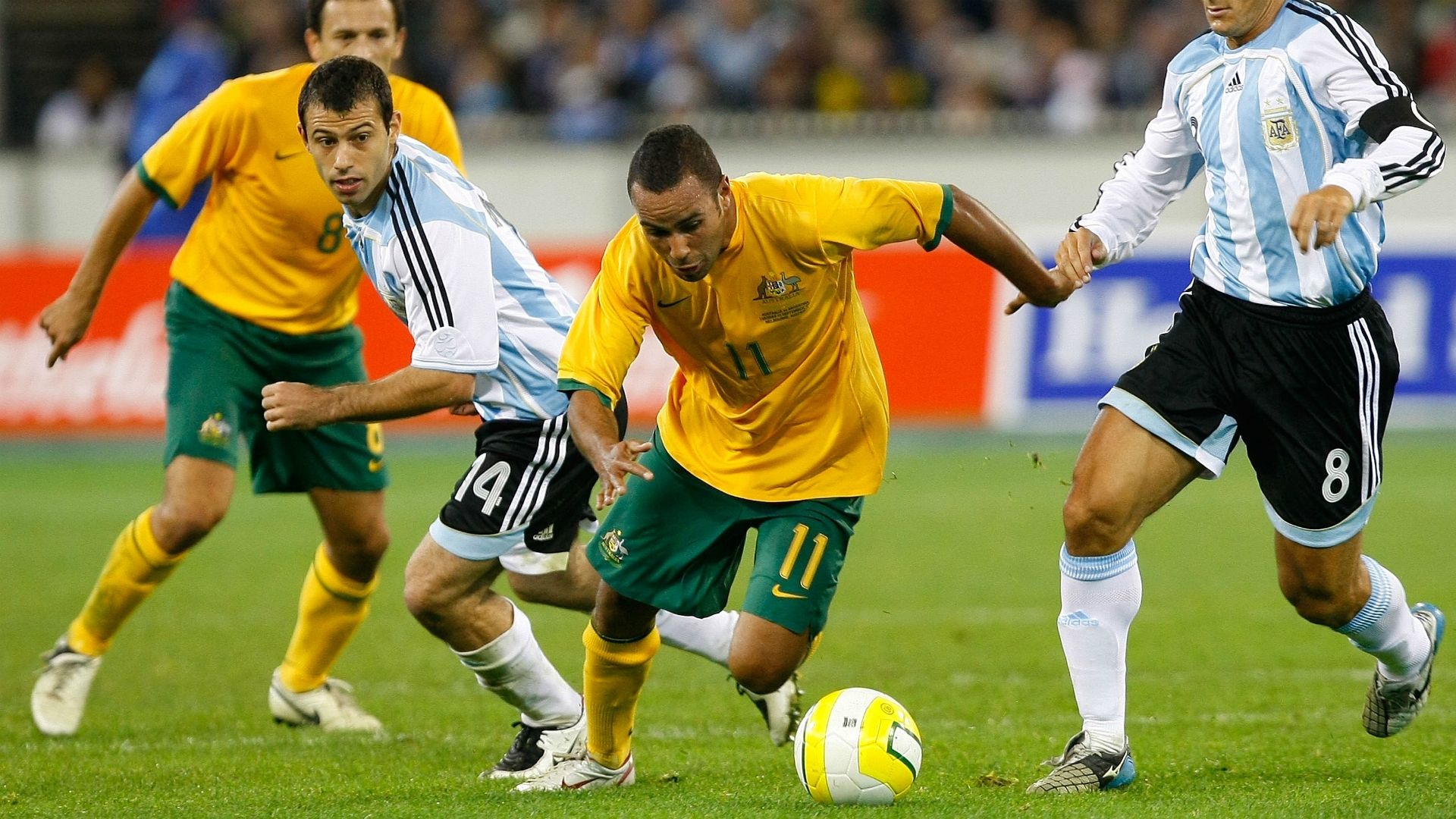 Archie Thompson Australia v Argentina Friendly 11092007