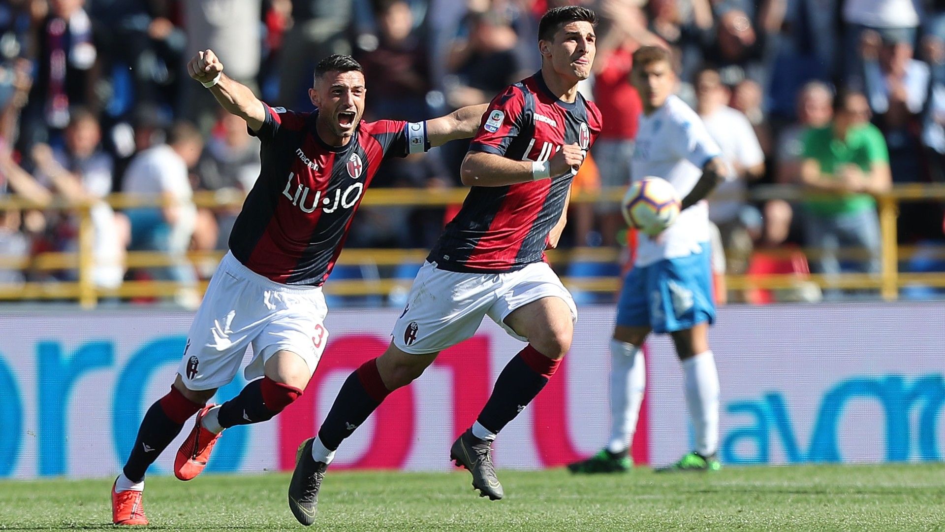 riccardo orsolini celebration bologna empoli serie a 2019