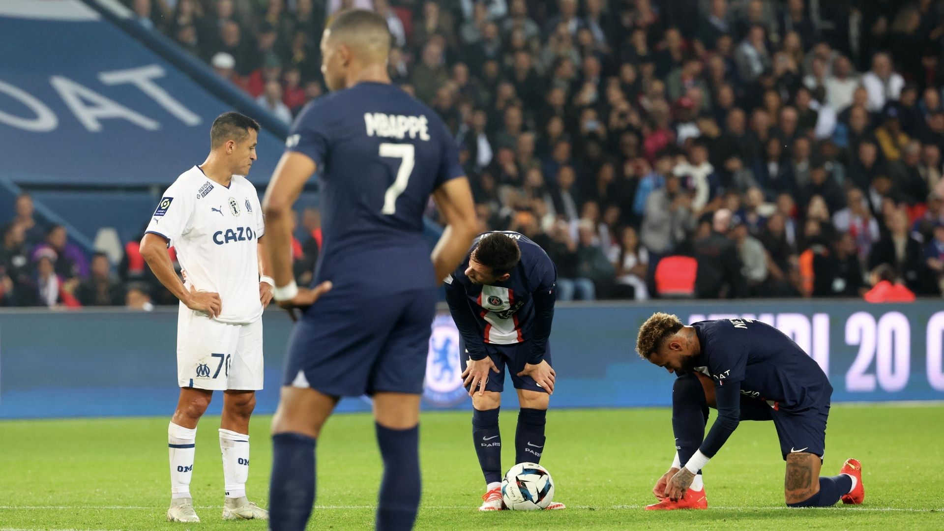 30032023 Alexis Sánchez Neymar Kylian Mbappé Lionel Messi Olympique de Marsella PSG